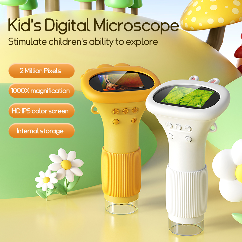 Microscope Kids Science - 2.0 Cal Mini mikroskop kieszonkowy 1000X