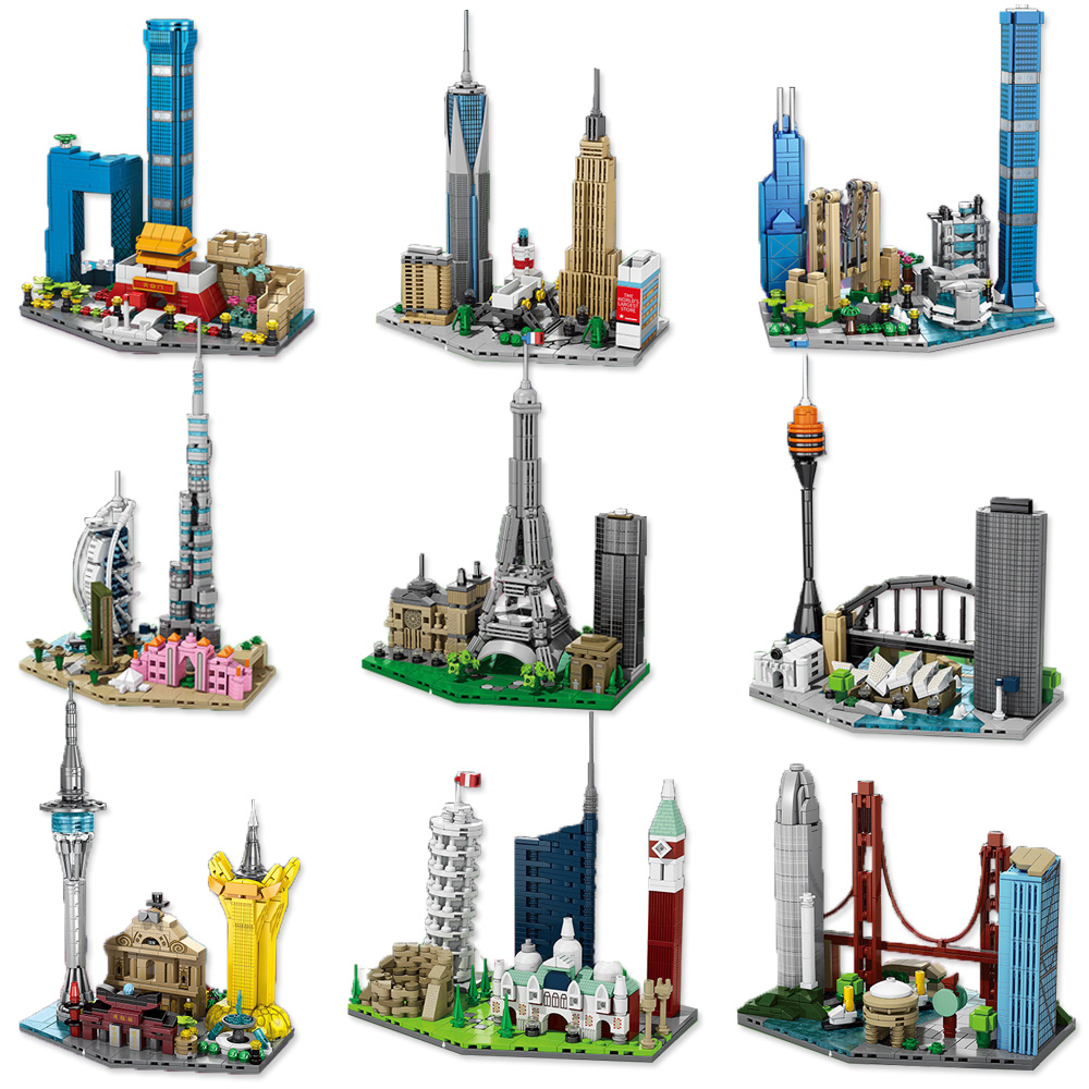 Kids Toys Dubai - Sławny Skyline Miasta Klocki Budowlane Włochy