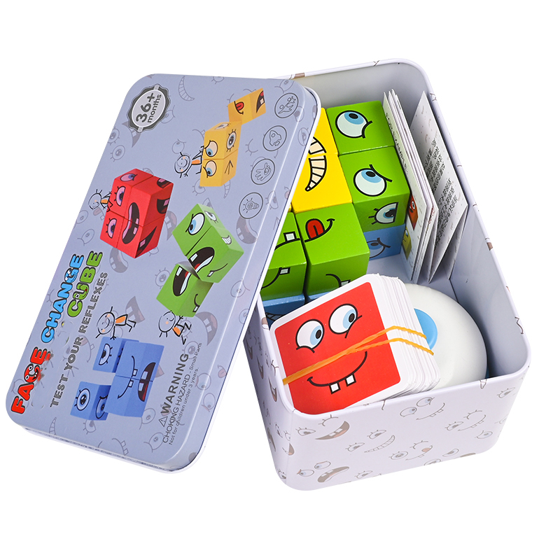 Wooden Blocks Stacking - Duży zestaw zabawek edukacyjnych do nauki