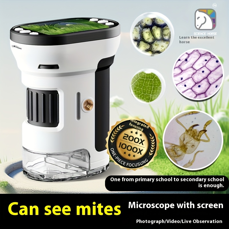 Microscope Kids Science - Zestaw mikroskopu biologicznego dla dzieci, powiększenie
