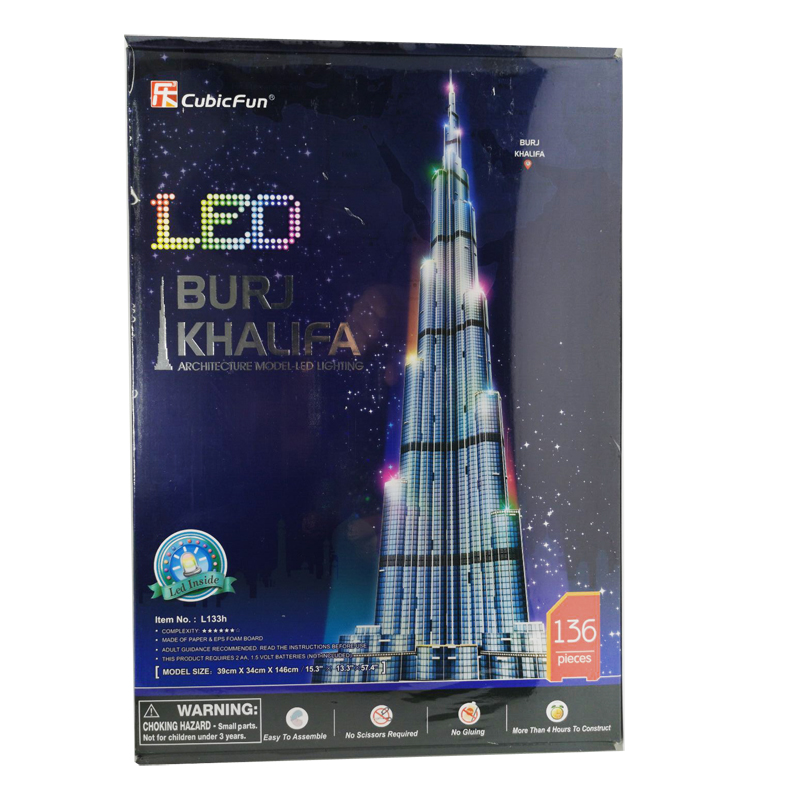 Kids Toys Dubai - Puzzle 3d 1.5m Dubai Burj Khalifa