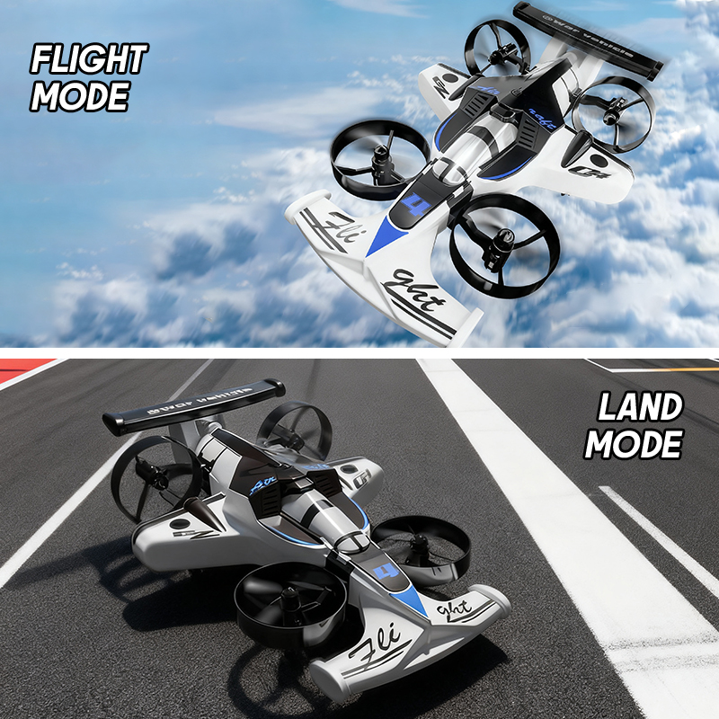 Kids Toys Electric Car - Mini Dron 2w1 Samolot-Lekarca Powietrzno-Terenowy 2.4G