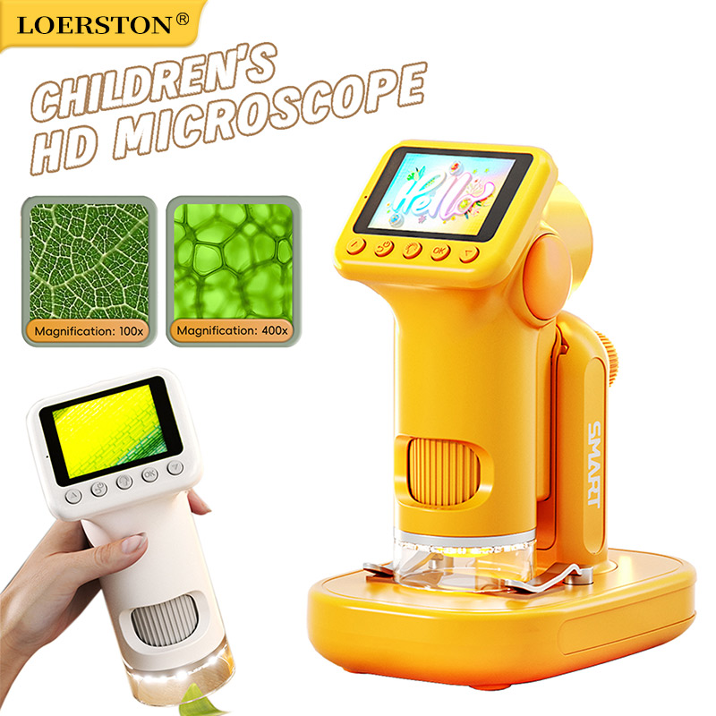 Microscope Kids Science - Mikroskop ręczny 1600X z 2-calowym ekranem,