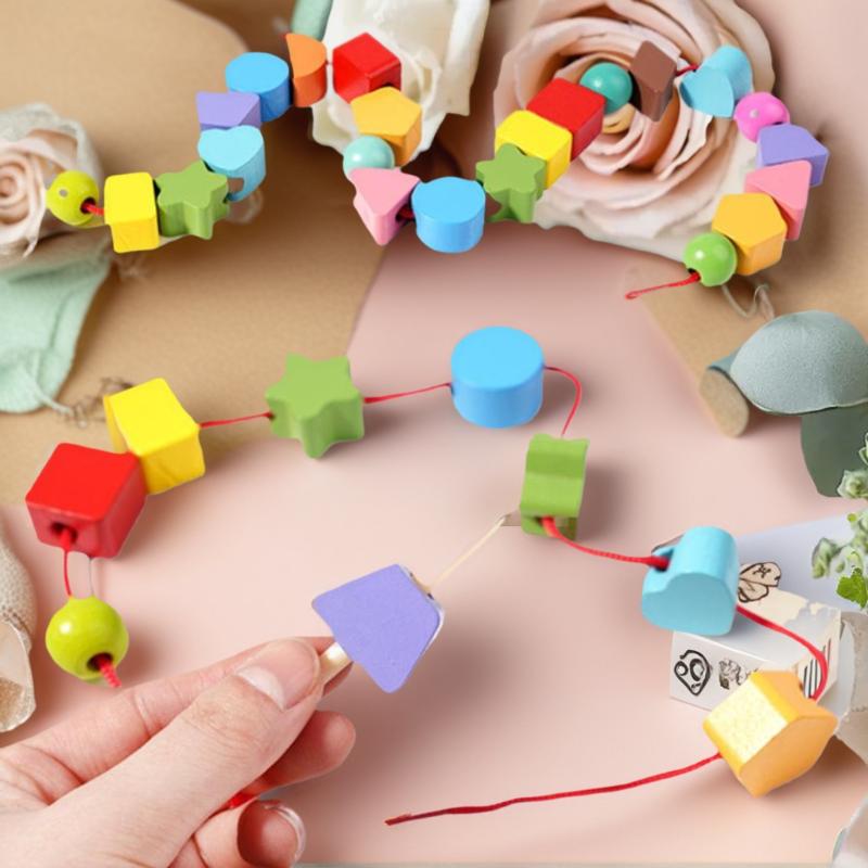 Zabawki Montessori do wczesnej – Wooden Blocks Stacking recenzja i cena
