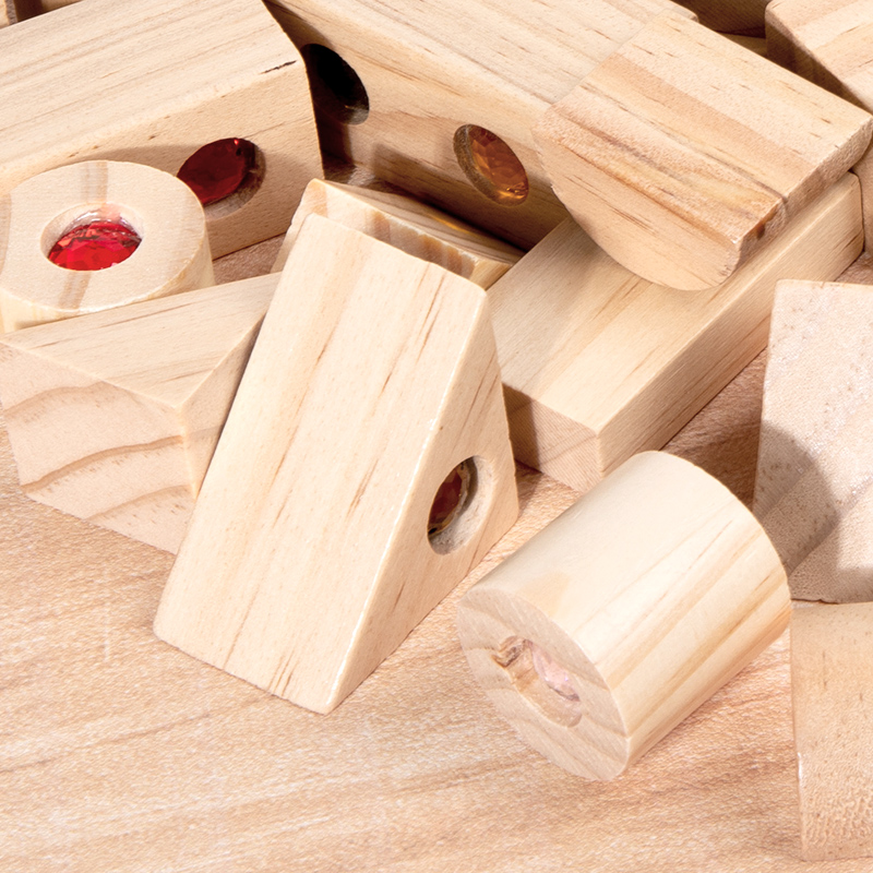Klocki DIY Błyszczące Akrylowe – Wooden Blocks Stacking recenzja i cena