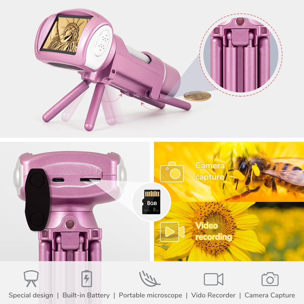Mikroskop cyfrowy Andonstar 50 – Microscope Kids Science recenzja i cena