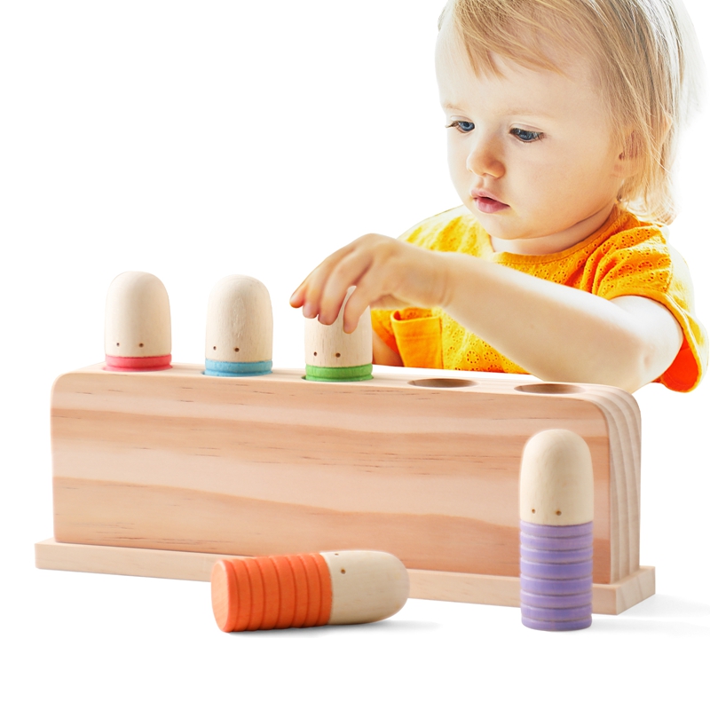 Zabawki Montessori dziecko dre – Wooden Blocks Stacking recenzja i cena
