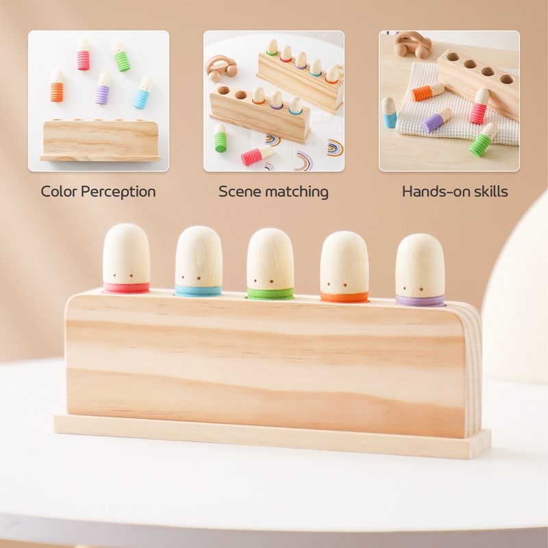 Zabawki Montessori dziecko dre – Wooden Blocks Stacking recenzja i cena
