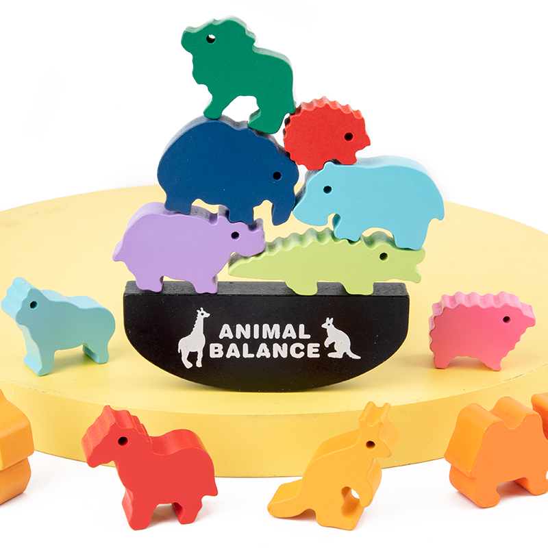 Montessori Drewniane Klocki Ba – Wooden Blocks Stacking recenzja i cena