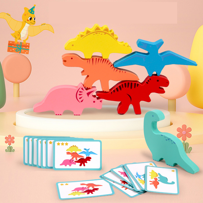 Drewniane klocki do budowania  – Wooden Blocks Stacking recenzja i cena