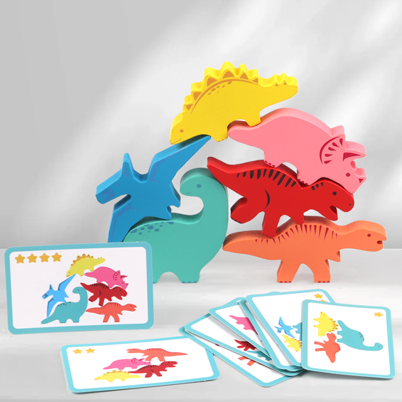 Drewniane klocki do budowania  – Wooden Blocks Stacking recenzja i cena