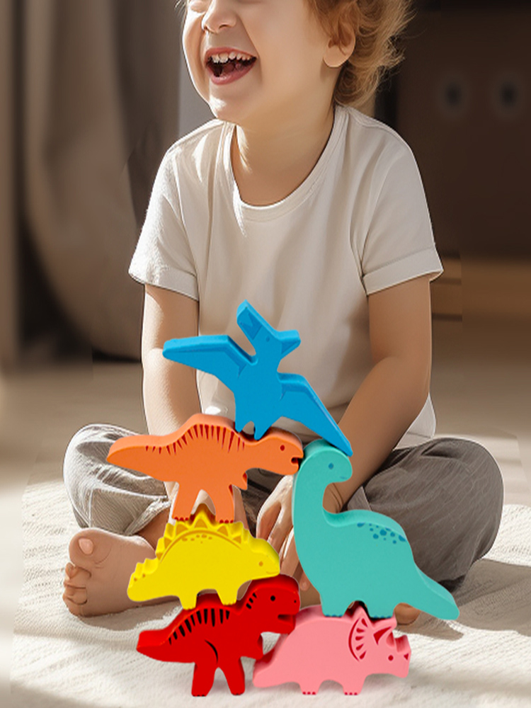 Drewniane klocki do budowania  – Wooden Blocks Stacking recenzja i cena
