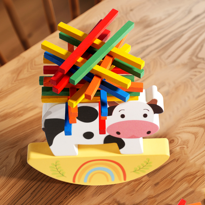 Drewniane zwierzę układanie bl – Wooden Blocks Stacking recenzja i cena