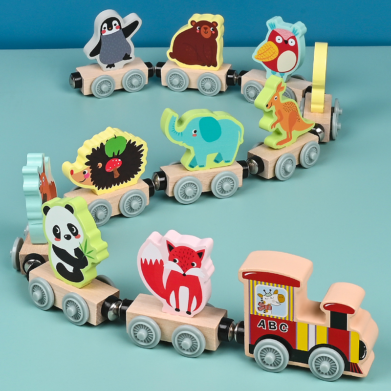 Magnetyczne drewniane małe zab – Wooden Blocks Stacking recenzja i cena
