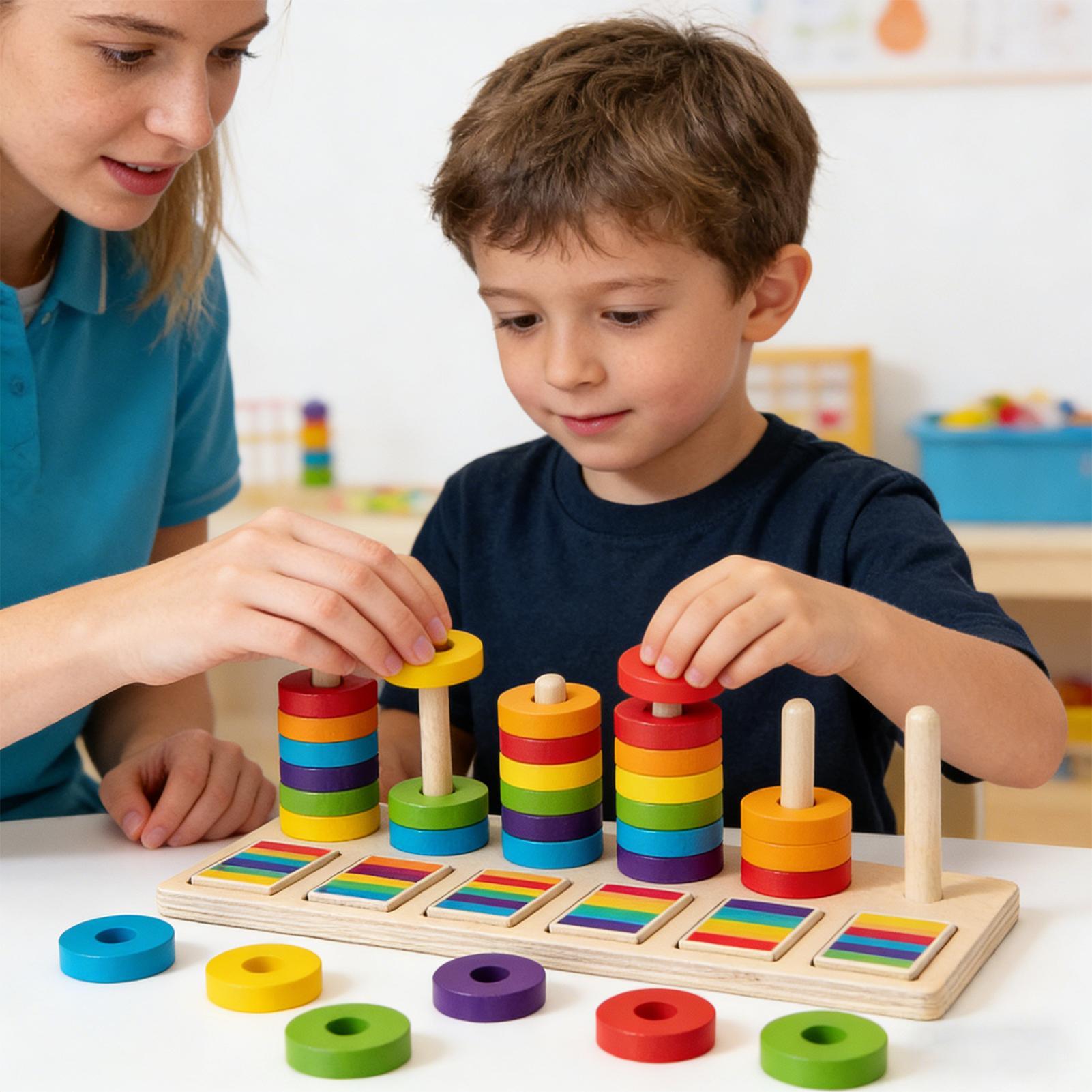 Drewniane zabawki do układania – Wooden Blocks Stacking recenzja i cena
