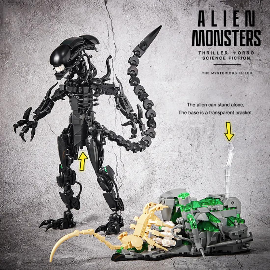 958PCS Alien Monsters Building – Xenomorph Kids Toys recenzja i cena