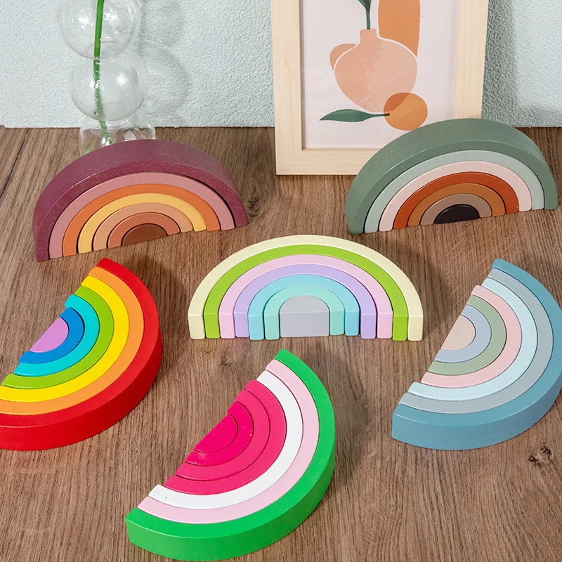 Most Łukowy Tęcza Drewniane Kl – Wooden Blocks Stacking recenzja i cena