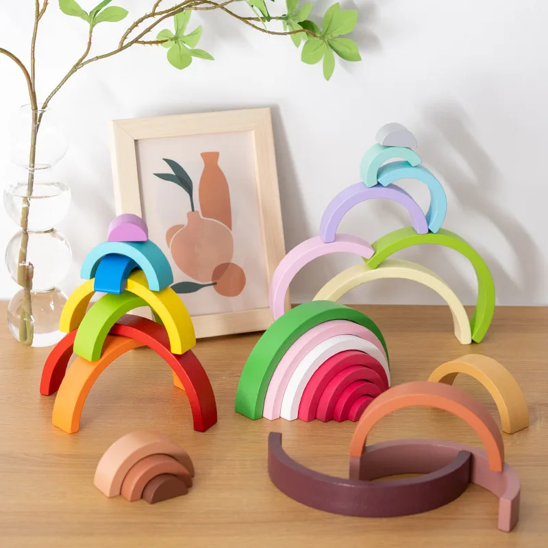 Most Łukowy Tęcza Drewniane Kl – Wooden Blocks Stacking recenzja i cena