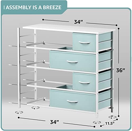 Komoda z 8 szufladami - Mebel  – Kids Toys Drawers recenzja i cena
