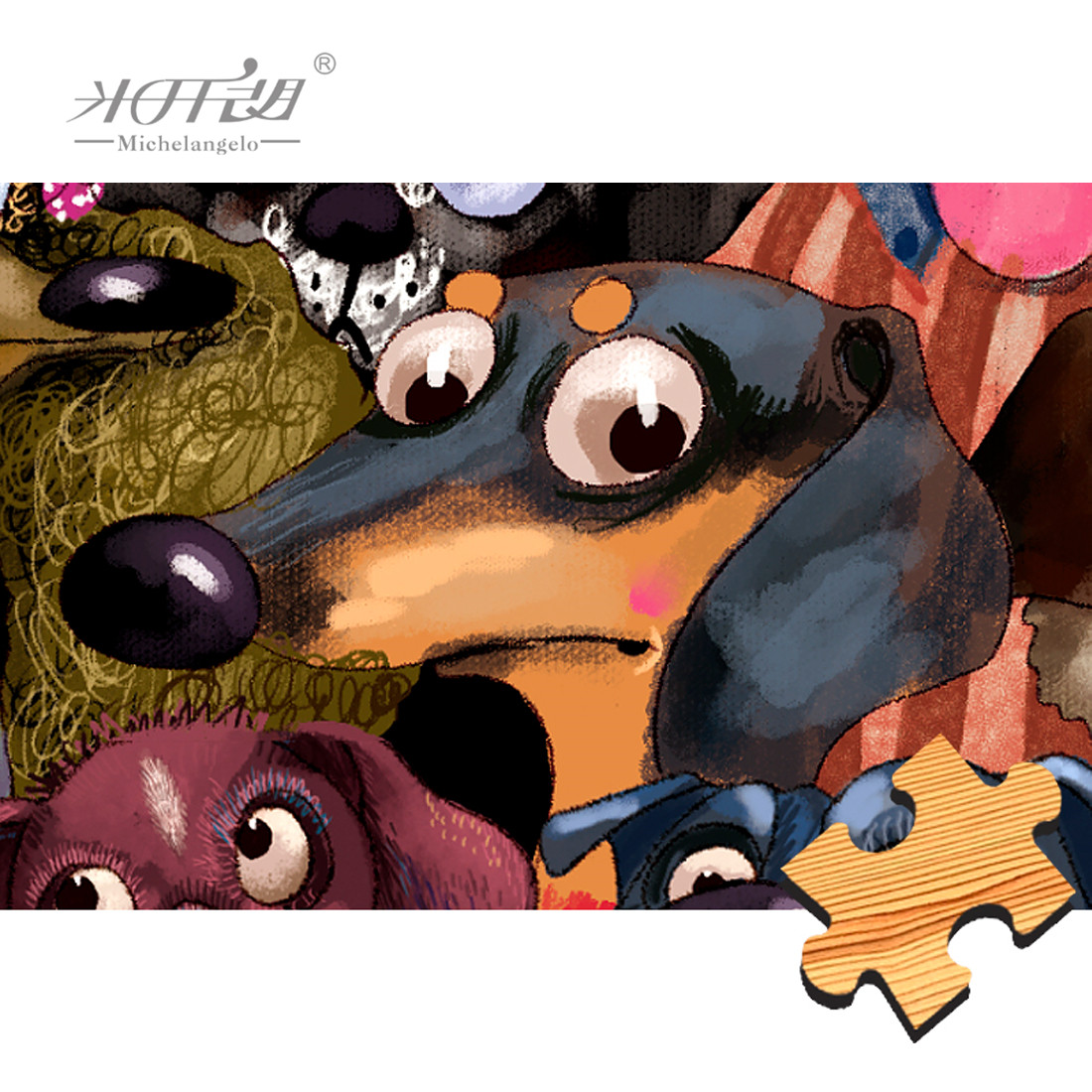 Michelangelo drewniane Puzzle  – Kids Toys Under 500 recenzja i cena