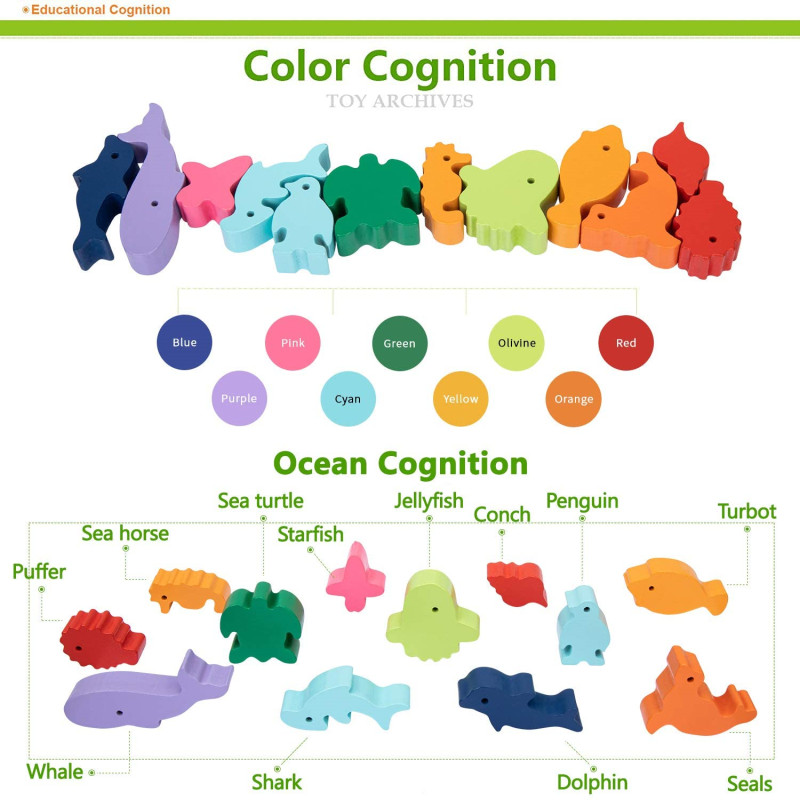 Nowe Dziecięce Montessori Drew – Wooden Blocks Stacking recenzja i cena