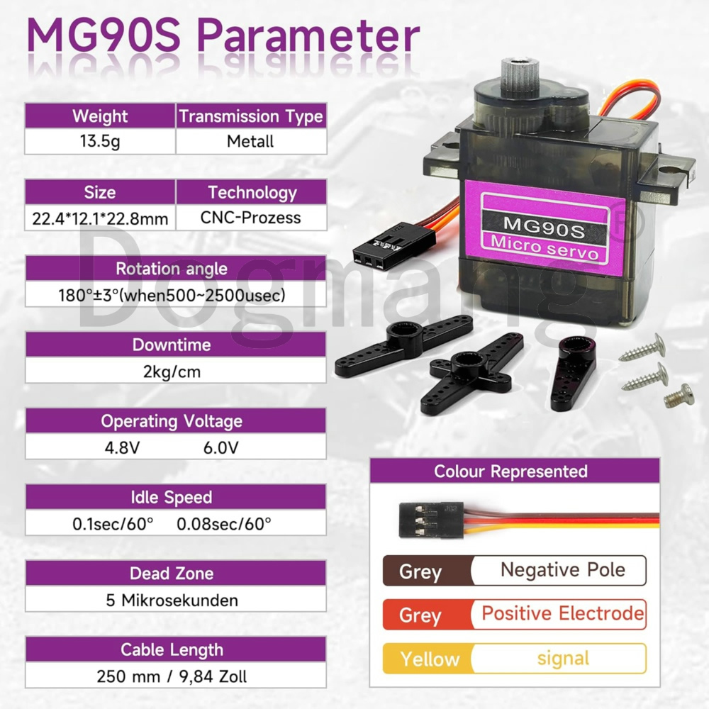 MG90S Serwo 1/2/4/10/20/50 szt – Kids Toys Remote Car recenzja i cena