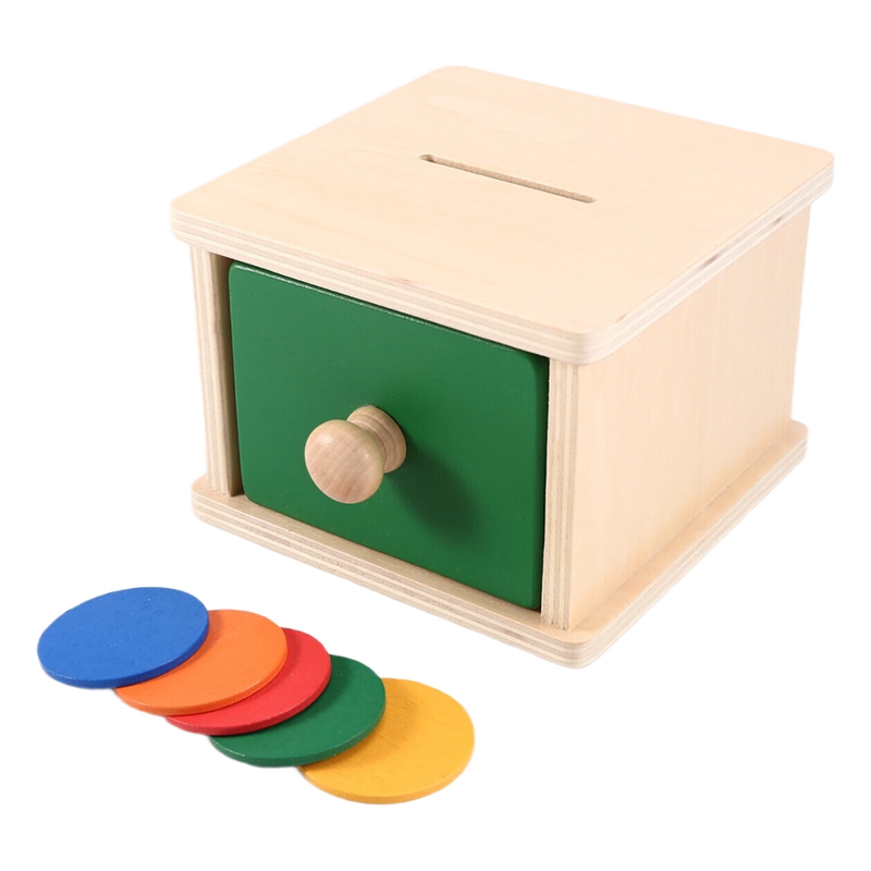 Drewniana skrzynka na monety d – Kids Toys Drawers recenzja i cena