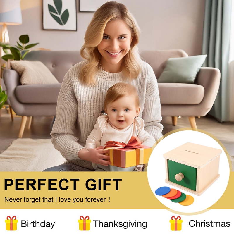 Drewniana skrzynka na monety d – Kids Toys Drawers recenzja i cena