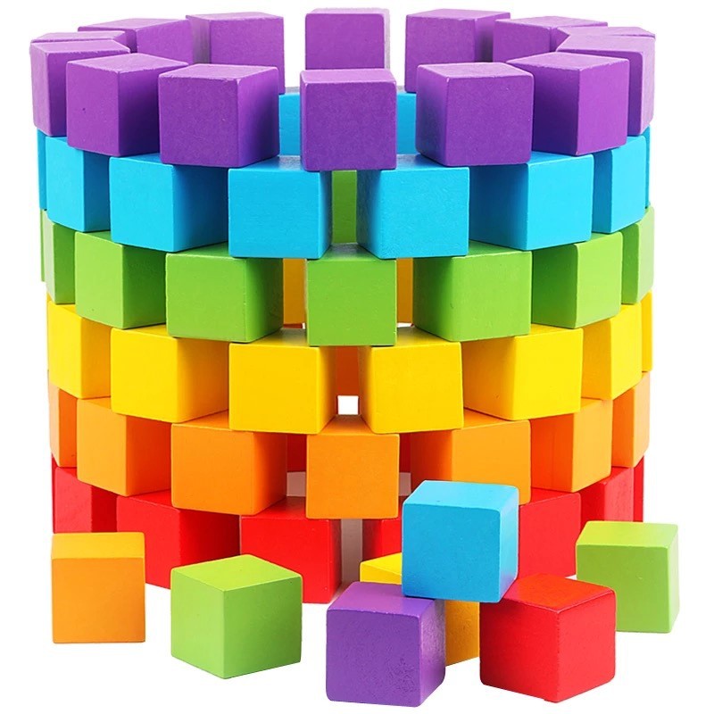 30 sztuk/partia 2X2CM Drewnian – Wooden Blocks Stacking recenzja i cena