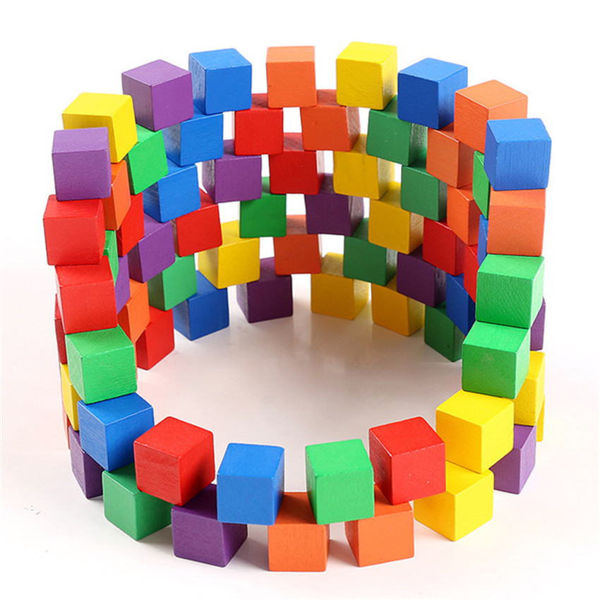 30 sztuk/partia 2X2CM Drewnian – Wooden Blocks Stacking recenzja i cena