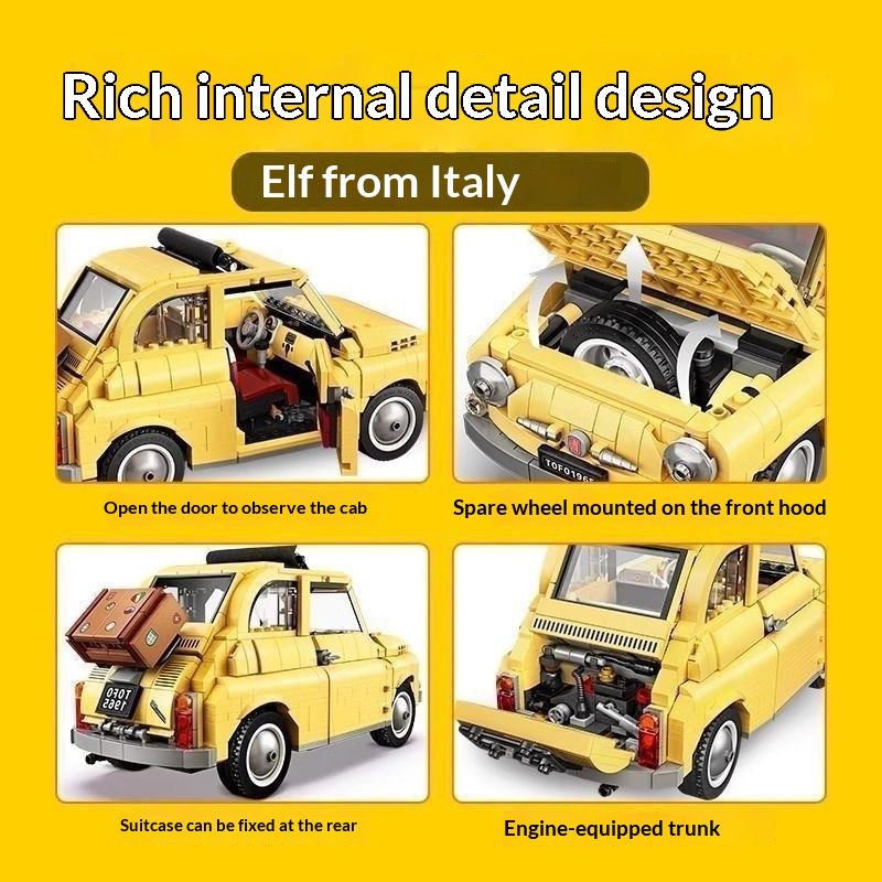 Kompatybilne z Lego 10271 Fiat – Kids Toys Under 500 recenzja i cena