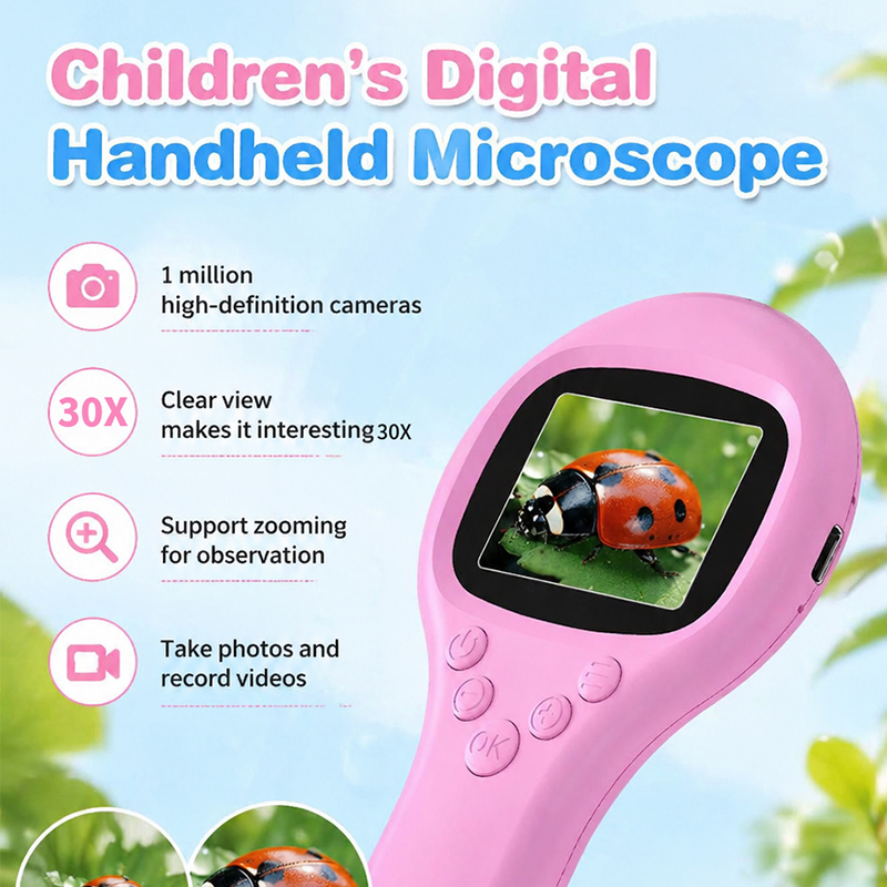Ręczny mikroskop cyfrowy HD 10 – Microscope Kids Science recenzja i cena