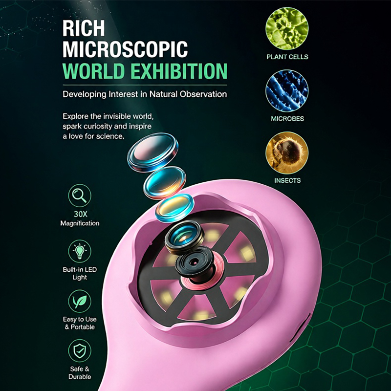 Ręczny mikroskop cyfrowy HD 10 – Microscope Kids Science recenzja i cena