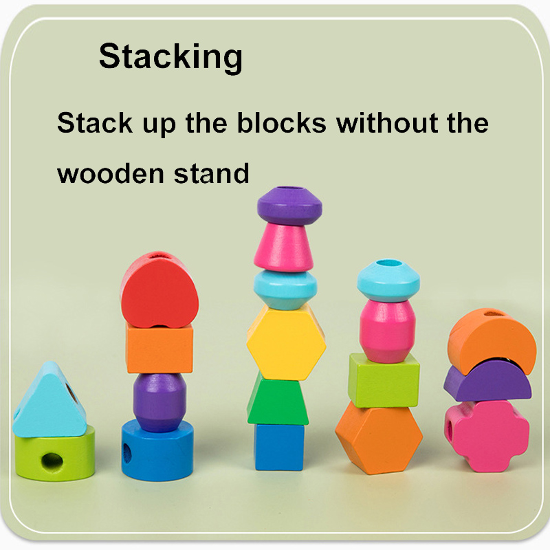 Zestaw zabawek do sekwencji dr – Wooden Blocks Stacking recenzja i cena
