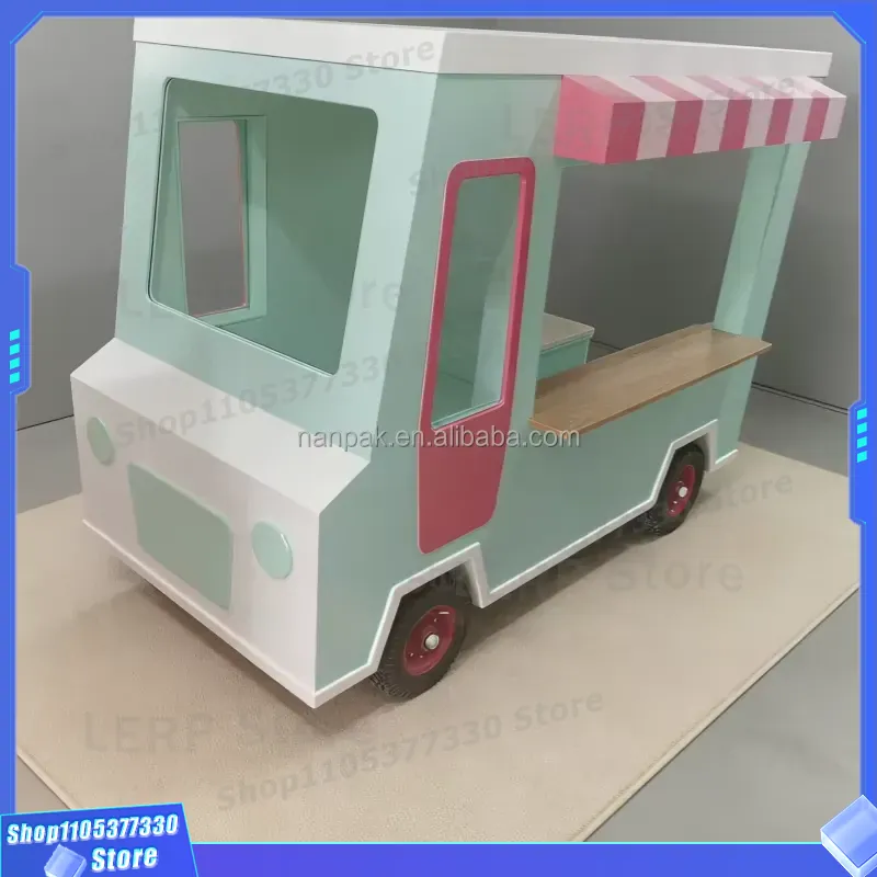 Drewniany wózek na lody z kółk – Kids Toys Mall recenzja i cena