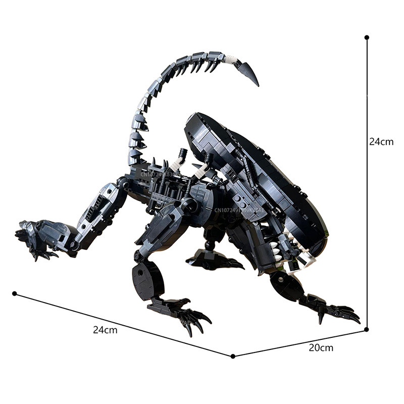 MOC Aliened Monster Building B – Xenomorph Kids Toys recenzja i cena