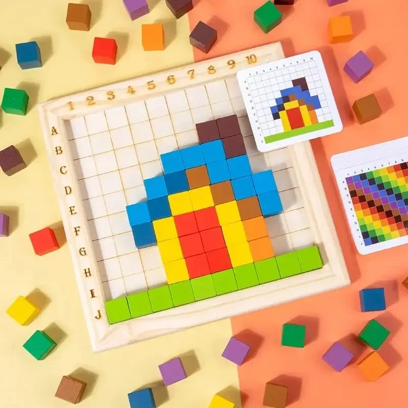 Montessori Klocki do budowania – Wooden Blocks Stacking recenzja i cena