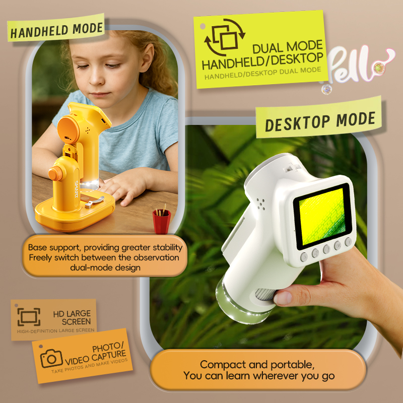 Mikroskop ręczny 1600X z 2-cal – Microscope Kids Science recenzja i cena