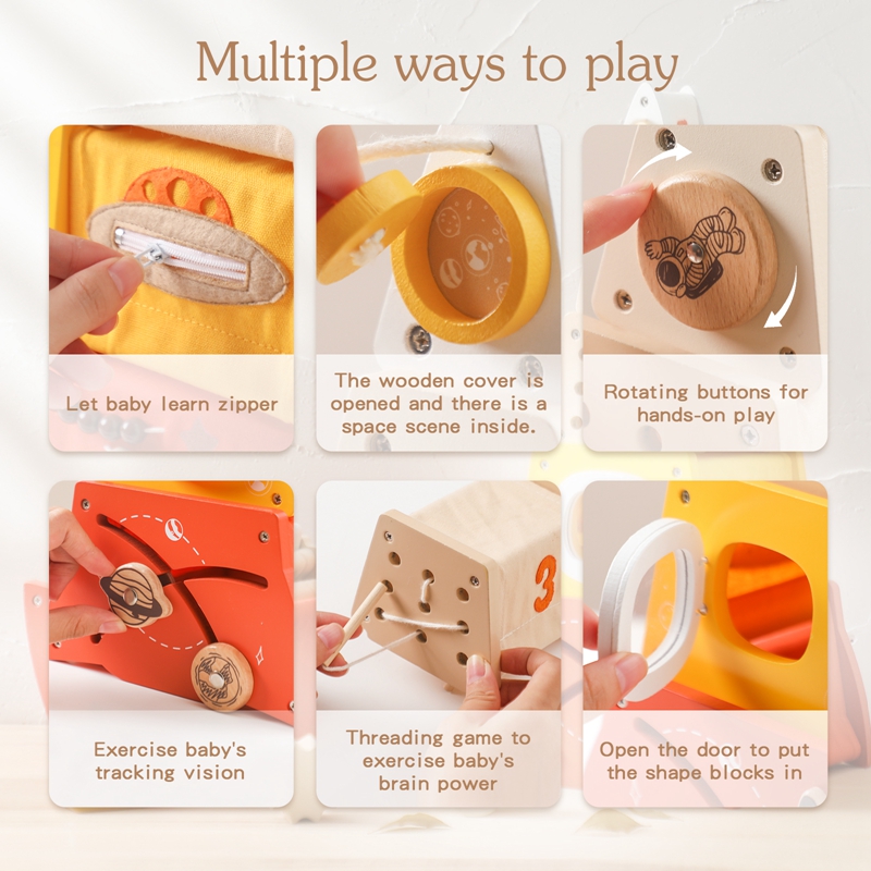 Drewniane zabawki Montessori d – Wooden Blocks Stacking recenzja i cena