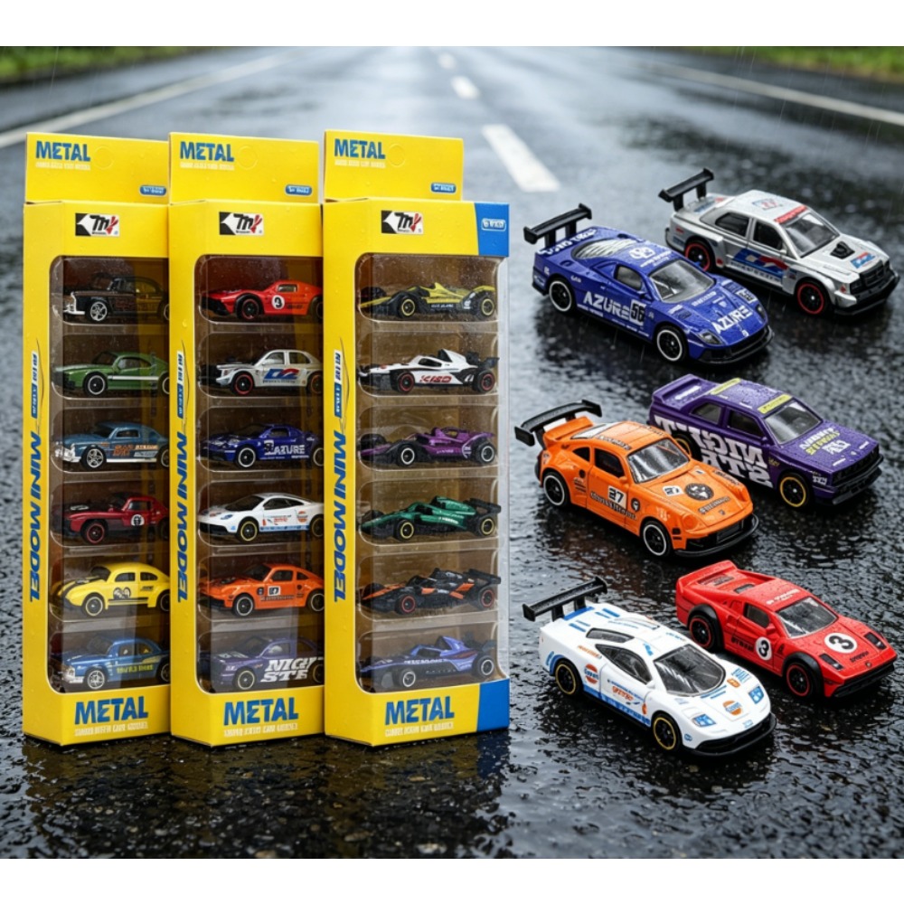 Zestaw 6 sztuk retro samochodz – Kids Toys Amazon recenzja i cena